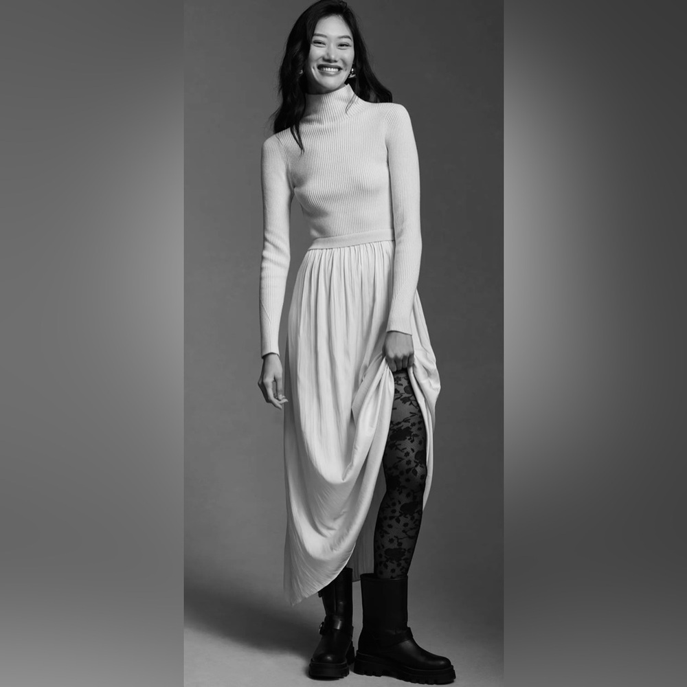 70-Anthropologie By Anthropologie The Thea Sweater Dress - Picture 4 of 7